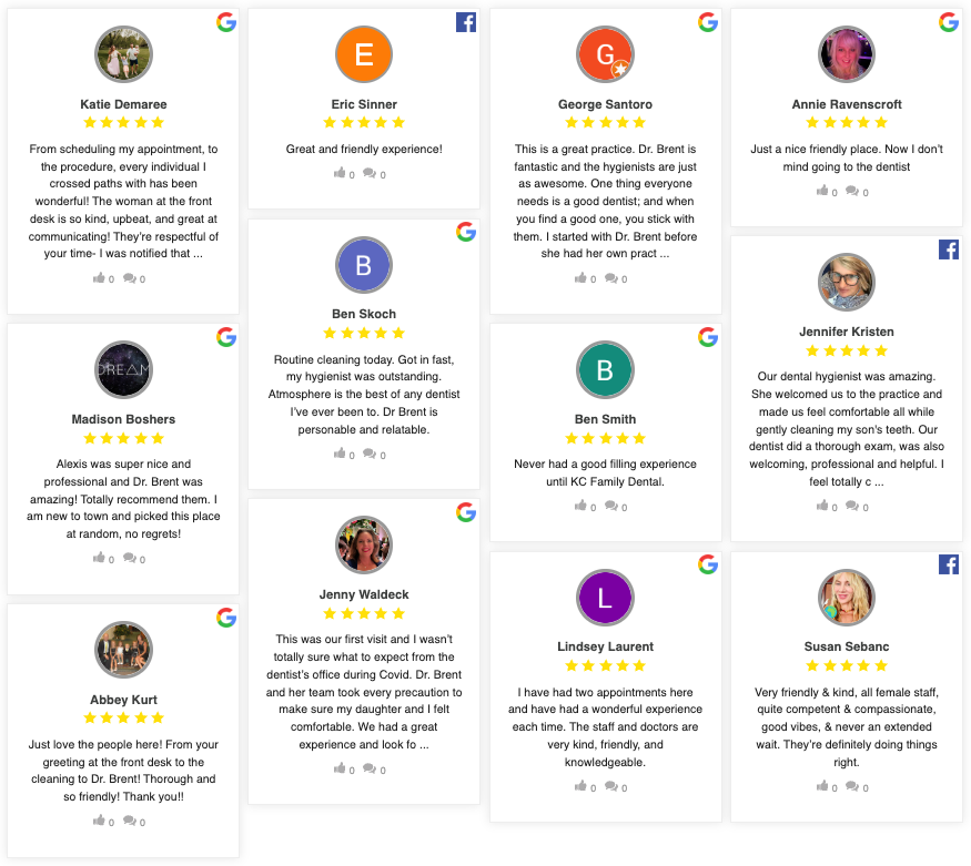 KC Family Dental Testimonials